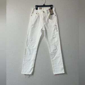 Levi's Denim High Rise Straight Leg Jeans